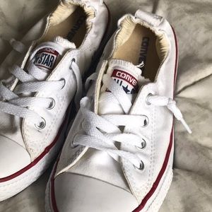 White Shoreline CONVERS youth shoes